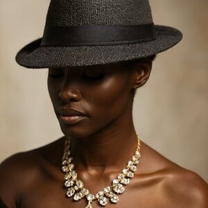 Elegant Black Fedora Hat